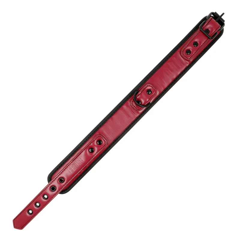 FETISH SUBMISSIVE DARK ROOM - COLLAR CON CADENA CON FORRO DE NEOPRENO - Nuvica