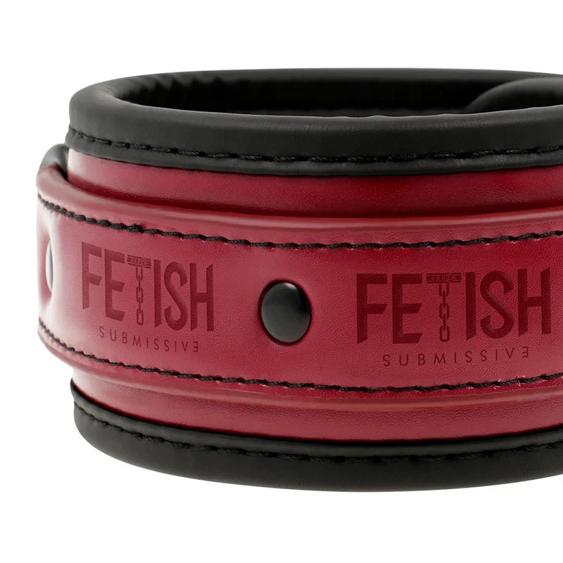 FETISH SUBMISSIVE DARK ROOM - ESPOSAS TOBILLOS CUERO VEGANO CON FORRO DE NEOPRENO - Nuvica