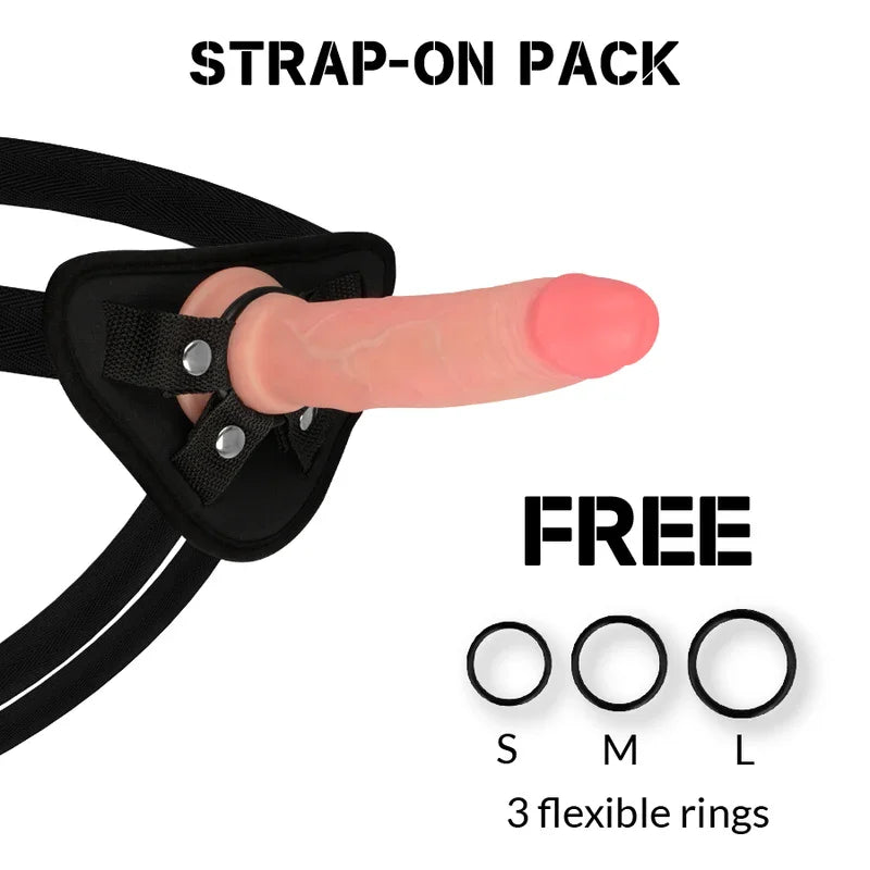 ROCKARMY - HARNESS + LIQUID SILICONE DILDO PREMIUM AVENGER 19 CM -O- 3.98 CM - Nuvica