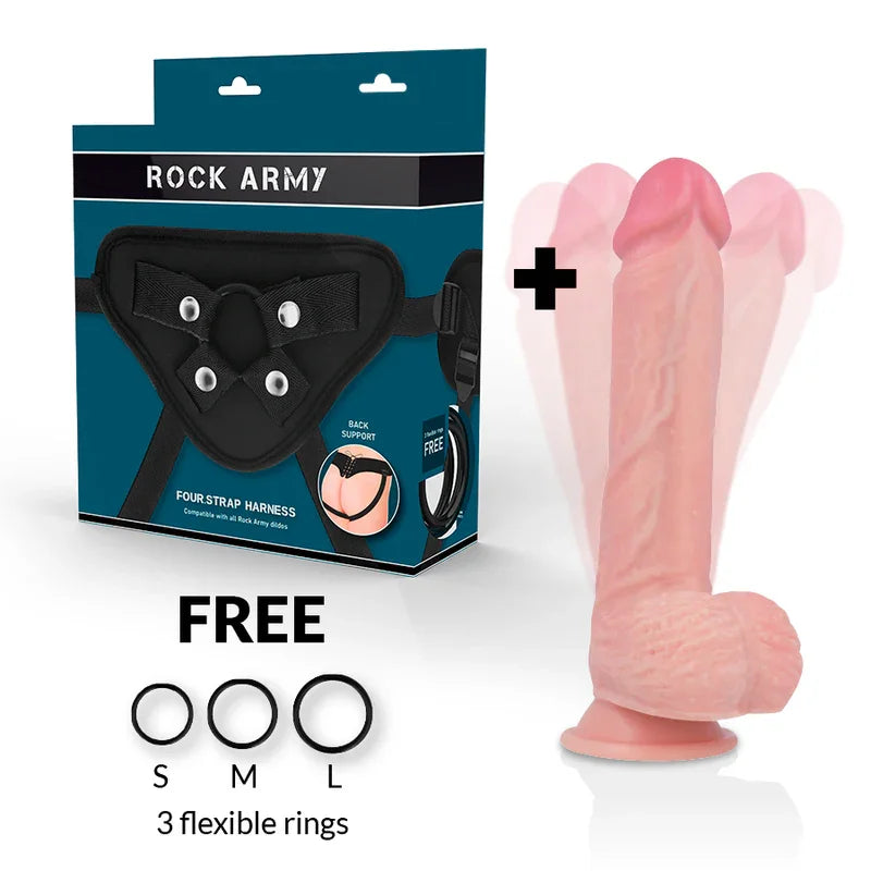 ROCKARMY - ARNES + HAWK ROTADOR Y VIBRADOR 22 CM -O- 4.6 CM - Nuvica