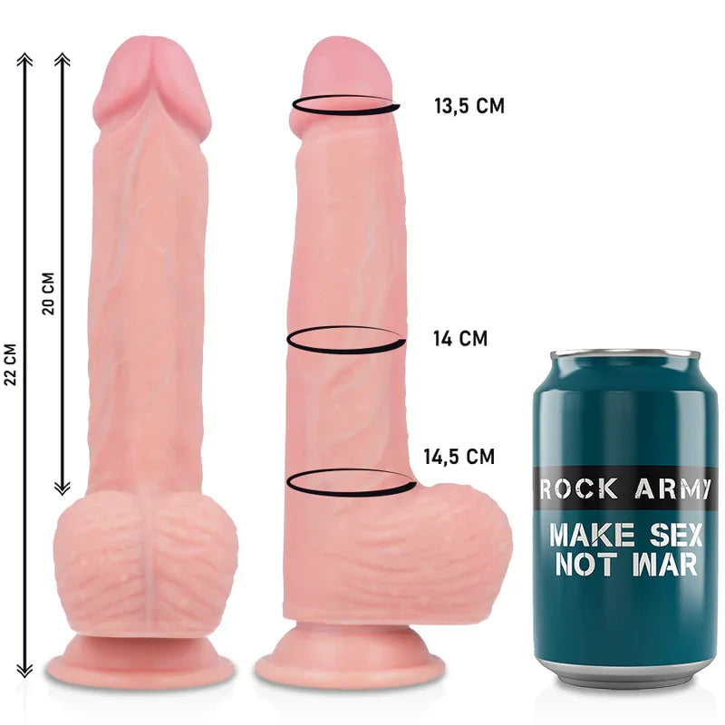 ROCKARMY - ARNES + HAWK ROTADOR Y VIBRADOR 22 CM -O- 4.6 CM - Nuvica