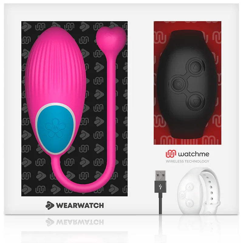 WEARWATCH - HUEVO CONTROL REMOTO TECHNOLOGY WATCHME FUCSIA / AZABACHE - Nuvica