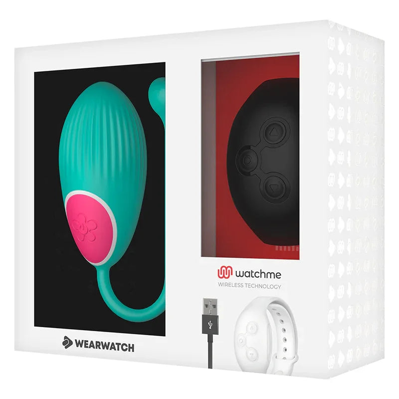 WEARWATCH - HUEVO CONTROL REMOTO TECHNOLOGY WATCHME AGUA MARINA / AZABACHE - Nuvica
