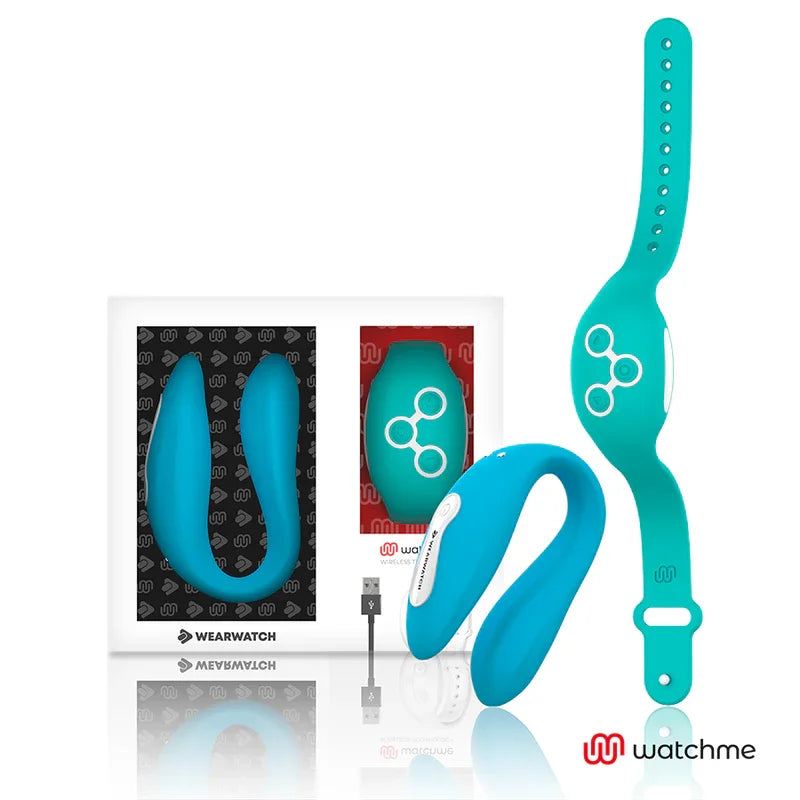 WEARWATCH - VIBRADOR DUAL TECHNOLOGY WATCHME AÑIL /AGUA MARINA - Nuvica