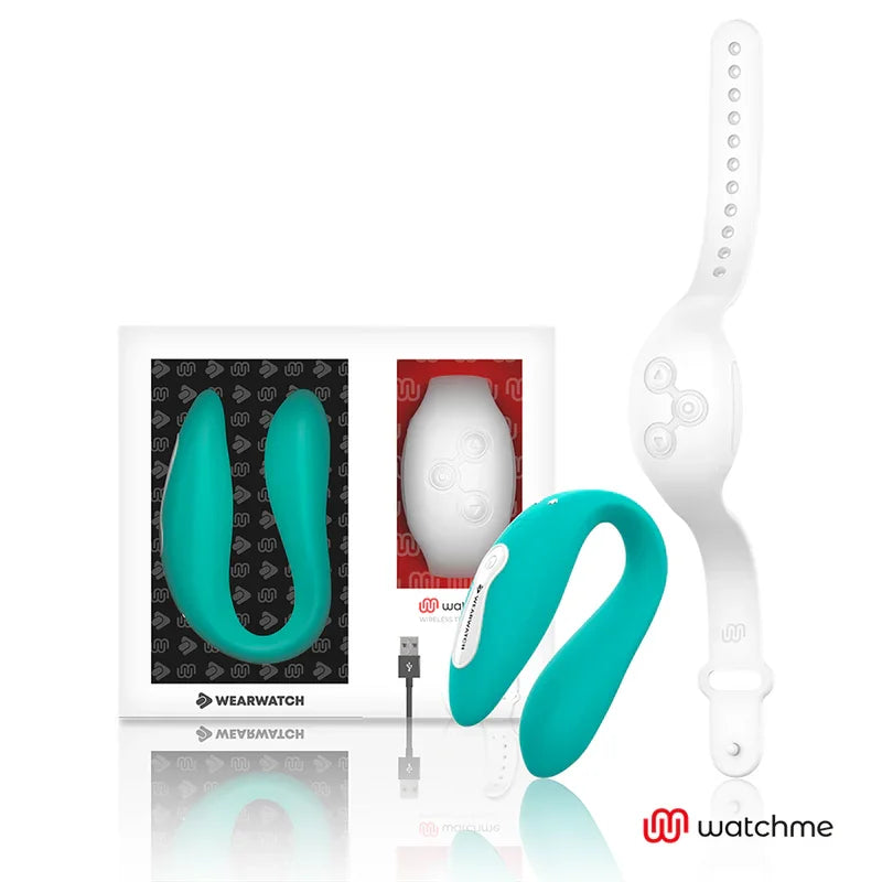 WEARWATCH - VIBRADOR DUAL TECHNOLOGY WATCHME AGUA MARINA / NÍVEO - Nuvica