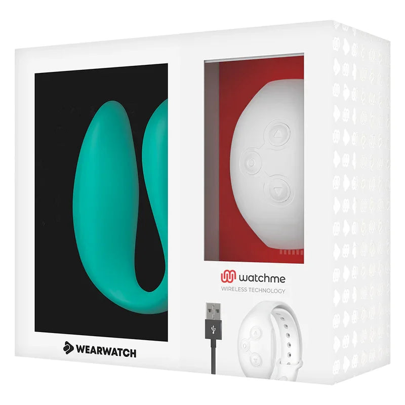 WEARWATCH - VIBRADOR DUAL TECHNOLOGY WATCHME AGUA MARINA / NÍVEO - Nuvica
