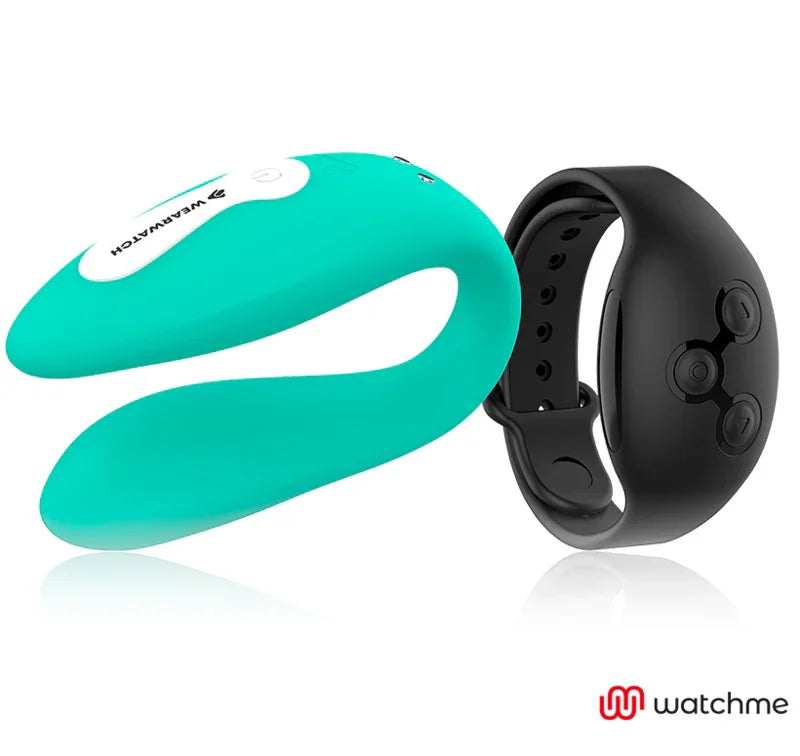 WEARWATCH - VIBRADOR DUAL TECHNOLOGY WATCHME AGUAMARINA / AZABACHE - Nuvica