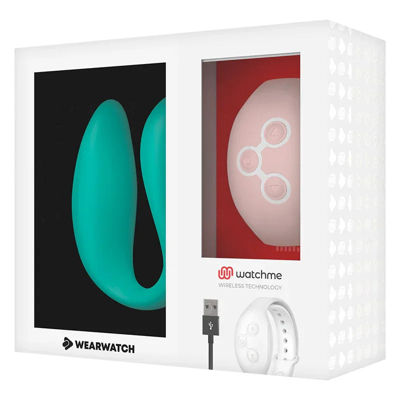 WEARWATCH - VIBRADOR DUAL TECHNOLOGY WATCHME AGUA MARINA / ROSA - Nuvica