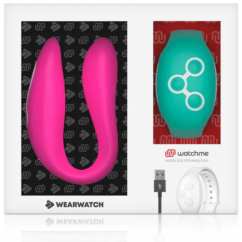 WEARWATCH - VIBRADOR DUAL TECHNOLOGY WATCHME FUCSIA / AGUA MARINA - Nuvica