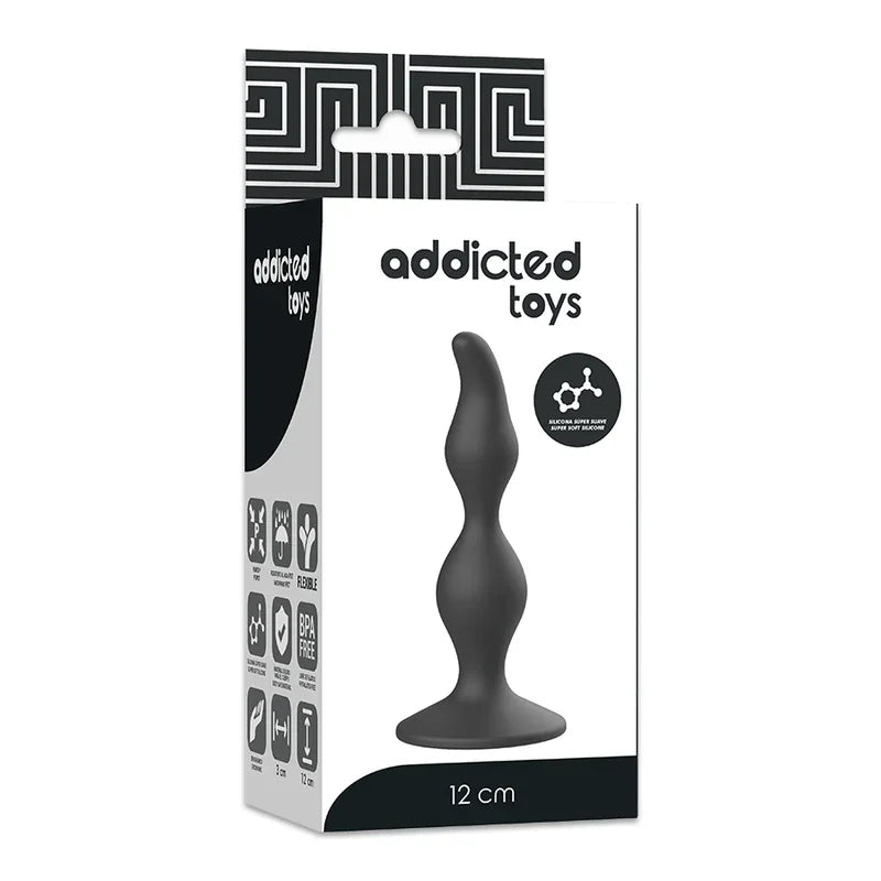 ADDICTED TOYS - ANAL SEXUAL PLUG 12 CM NEGRO - Nuvica