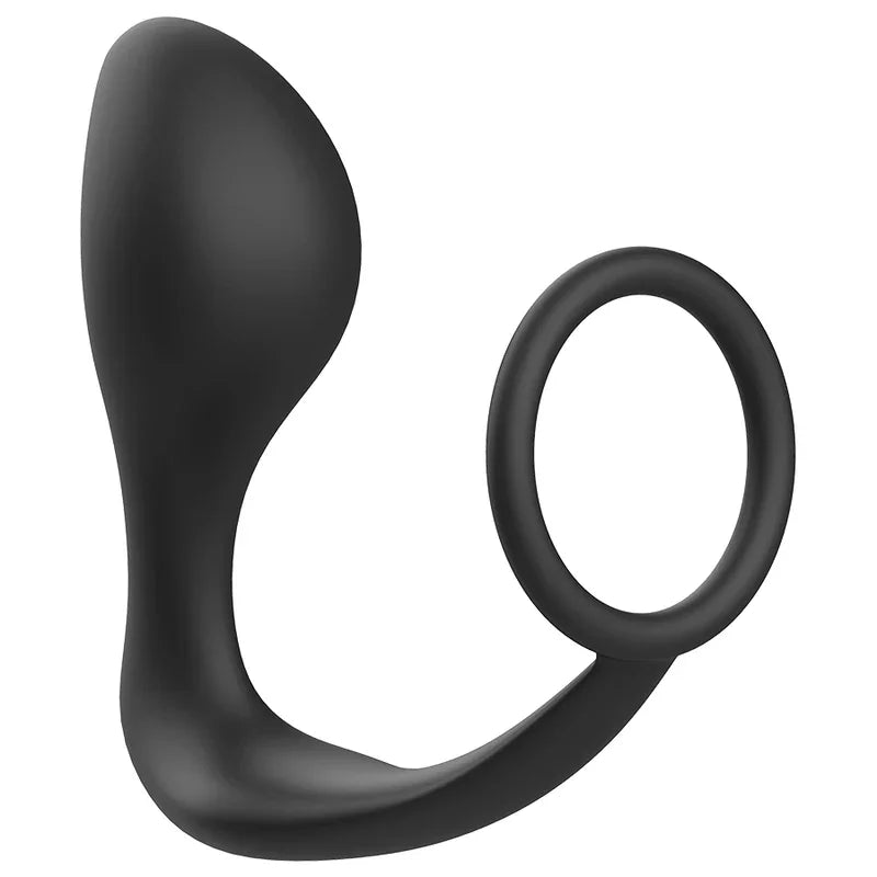 ADDICTED TOYS - PLUG ANAL CON ANILLO SILICONA NEGRO - Nuvica