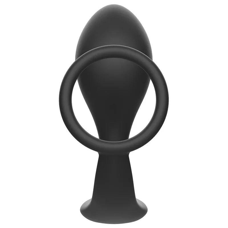 ADDICTED TOYS - PLUG ANAL CON ANILLO SILICONA NEGRO - Nuvica