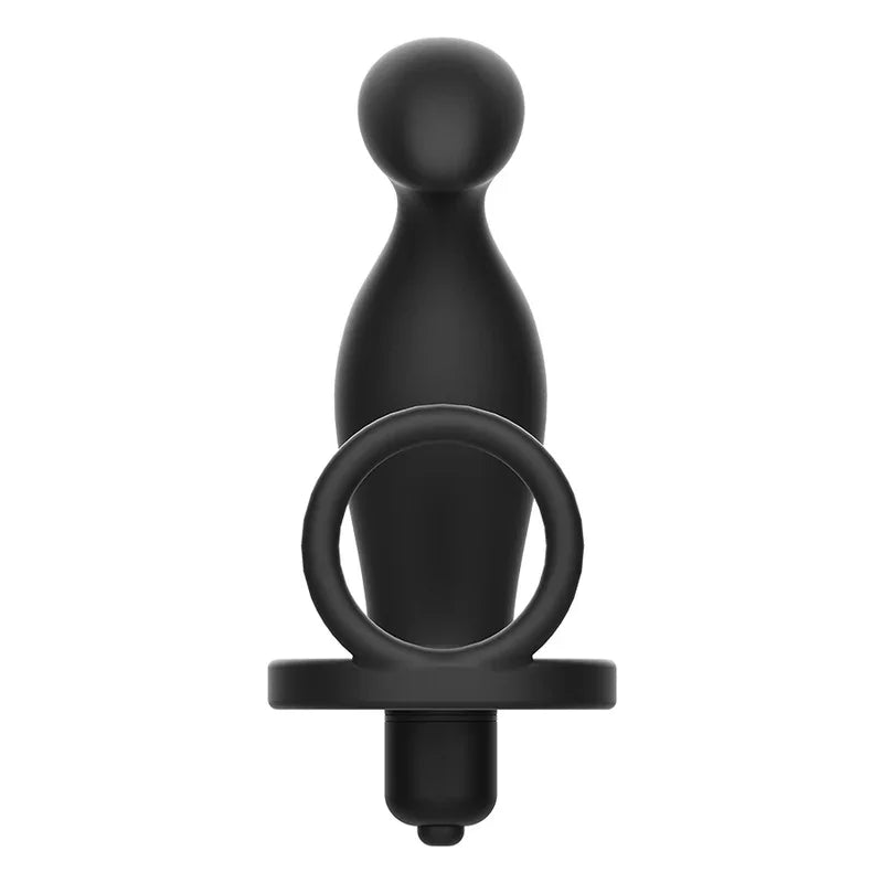 ADDICTED TOYS - PLUG ANAL CON ANILLO SILICONA NEGRO 12 CM - Nuvica