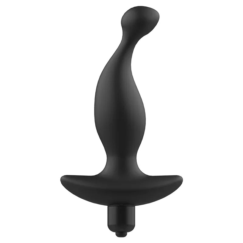 ADDICTED TOYS - MASAJEADOR ANAL CON VIBRACIÓN NEGRO MODELO 1 - Nuvica