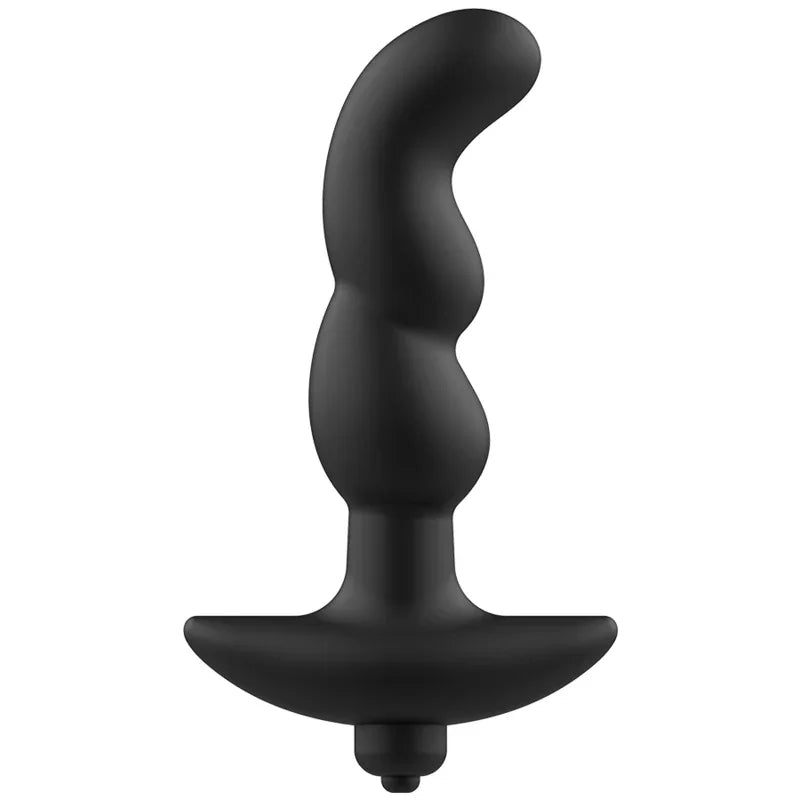 ADDICTED TOYS - MASAJEADOR ANAL CON VIBRACIÓN NEGRO MODELO 2 - Nuvica
