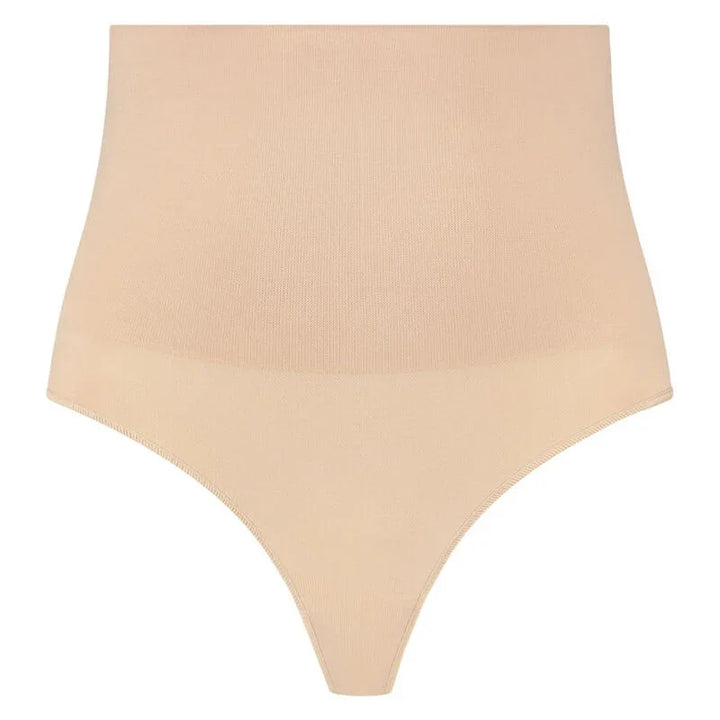 BYE-BRA - FAJA SIN COSTURAS ESTILO TANGA BEIGE TALLA S - Nuvica