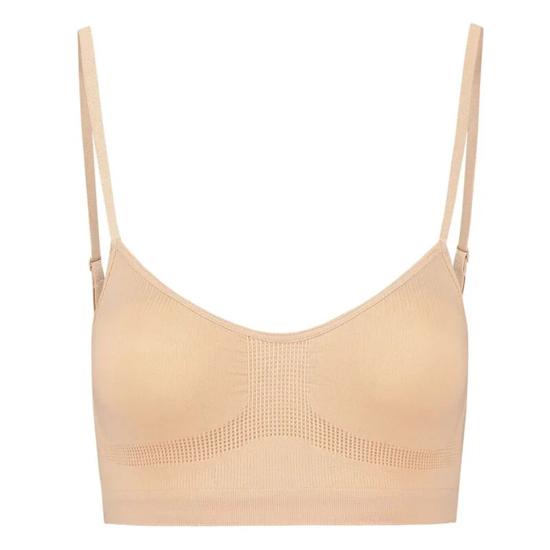 BYE-BRA - MEDIUM CONTROL SUJETADOR SIN COSTURAS NEGRO TALLA XL - Nuvica