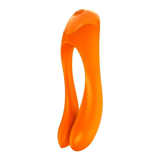 SATISFYER - CANDY CANE VIBRADOR DEDO NARANJA - Nuvica