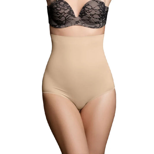 BYE-BRA - FAJA SIN COSTURAS ESTILO PANTIES BEIGE TALLA L - Nuvica