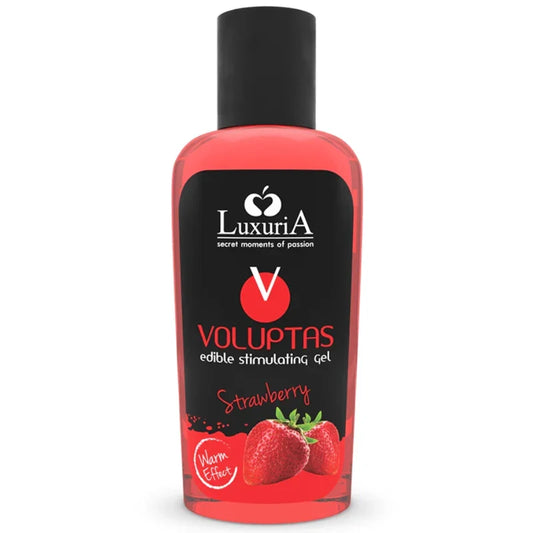 INTIMATELINE LUXURIA - VOLUPTAS GEL MASAJE COMESTIBLE EFECTO CALOR - FRESA 100 ML - Nuvica
