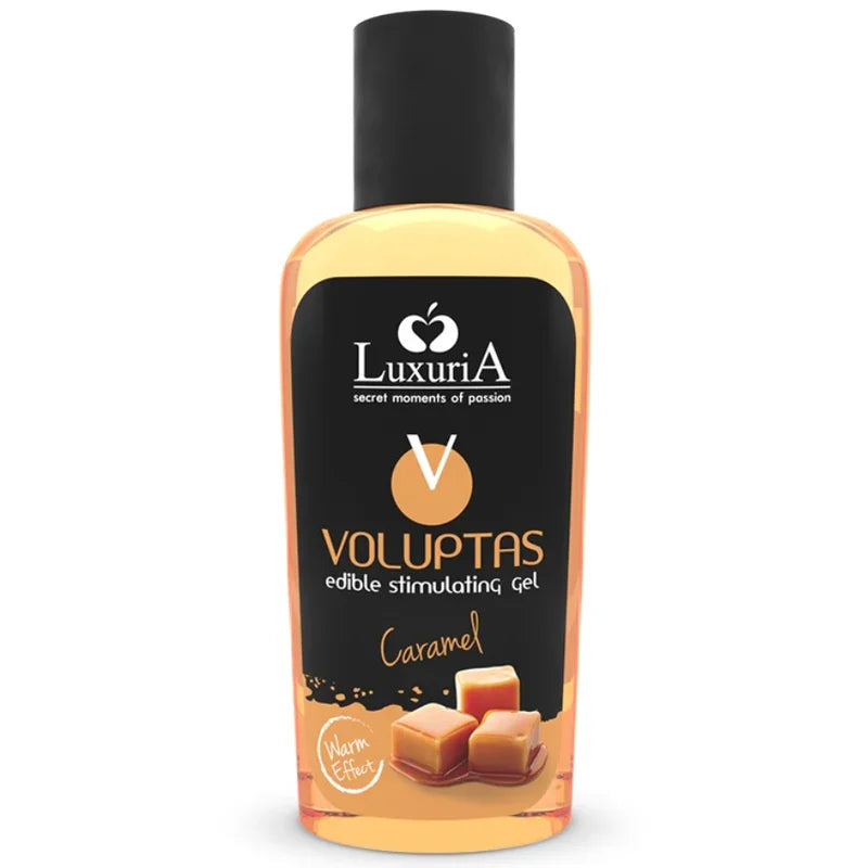 INTIMATELINE LUXURIA - VOLUPTAS GEL MASAJE COMESTIBLE EFECTO CALOR - CARAMELO 100 ML - Nuvica