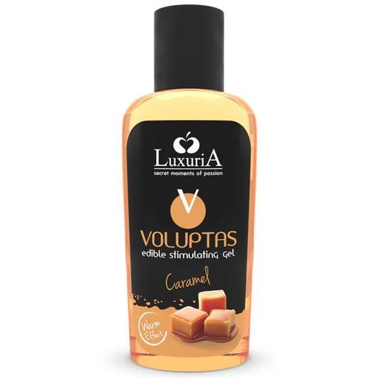 INTIMATELINE LUXURIA - VOLUPTAS GEL MASAJE COMESTIBLE EFECTO CALOR - CARAMELO 100 ML - Nuvica