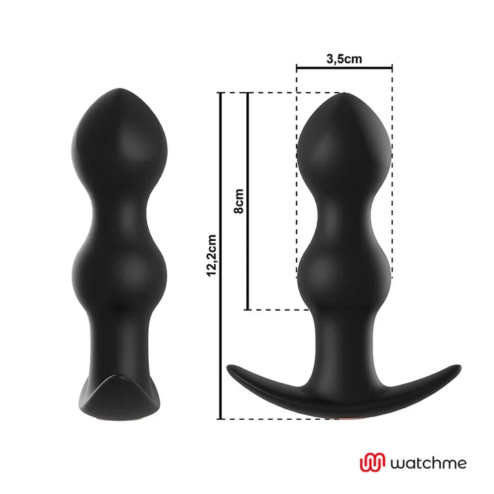 ANBIGUO - WATCHME CONTROL REMOTO PLUG VIBRADOR ANAL TIBERIO - Nuvica