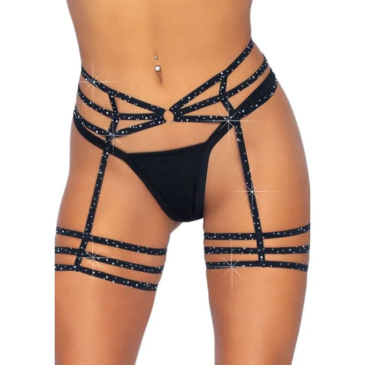 LEG AVENUE - LIGUERO CON BRILLANTES TALLA ÚNICA - Nuvica