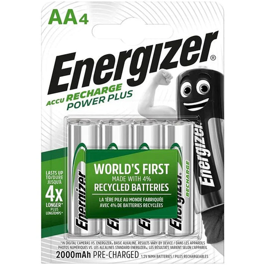 ENERGIZER - PILAS RECARGABLES AA4 BLISTER 4 - Nuvica
