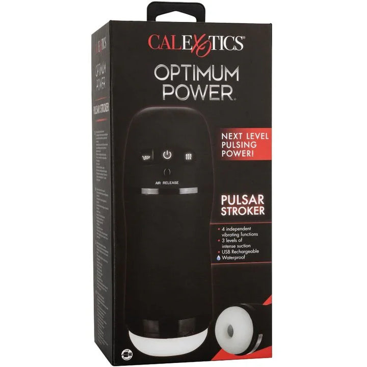 CALEXOTICS - OPTIMUM POWER MASTURBADOR CON VIBRACIÓN Y ONDAS ESTIMULADORAS - Nuvica