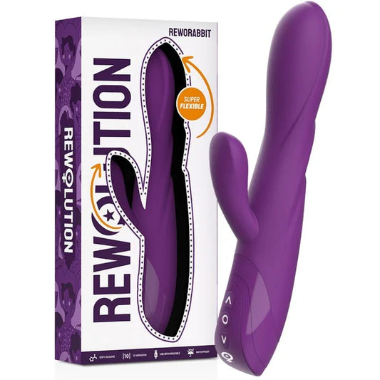 REWOLUTION - REWORABBIT VIBRADOR FLEXIBLE CON RABBIT - Nuvica