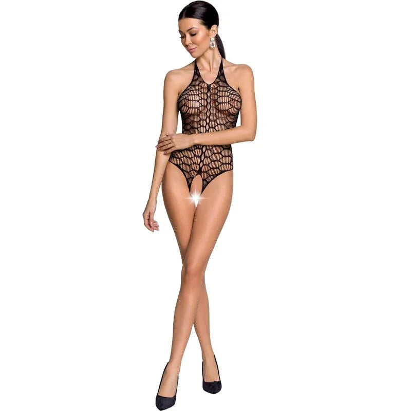 PASSION - WOMAN BS087 BODYSTOCKING NEGRO TALLA ÚNICA - Nuvica