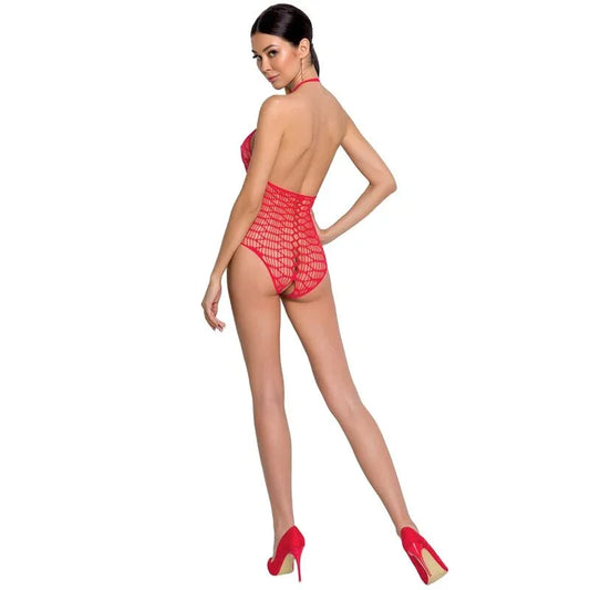 PASSION - WOMAN BS087 BODYSTOCKING ROJO TALLA ÚNICA - Nuvica