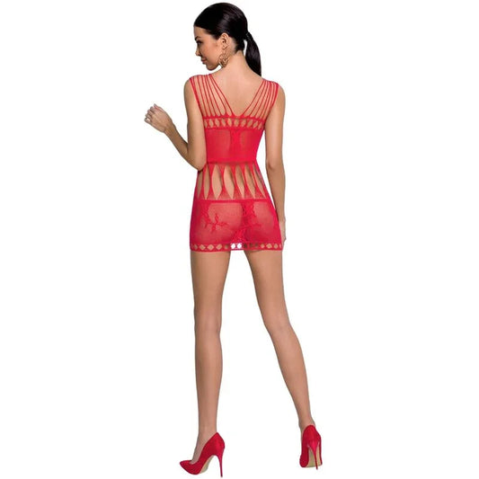 PASSION - WOMAN BS090 BODYSTOCKING ROJO TALLA ÚNICA - Nuvica