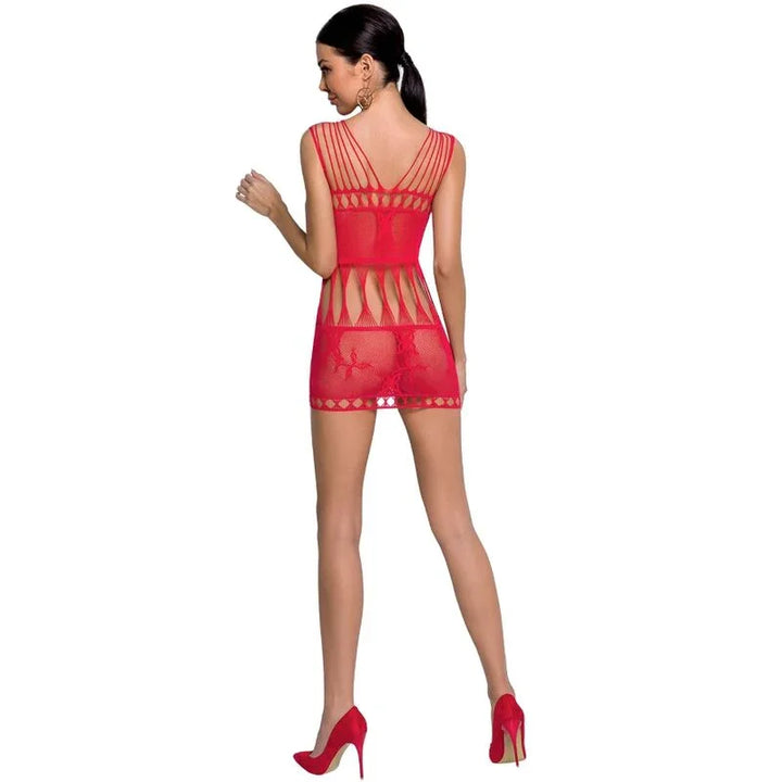PASSION - WOMAN BS090 BODYSTOCKING ROJO TALLA ÚNICA - Nuvica