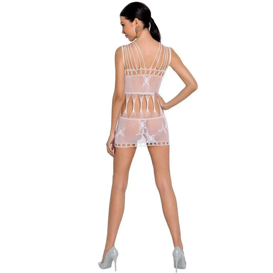 PASSION - WOMAN BS090 BODYSTOCKING BLANCO TALLA ÚNICA - Nuvica