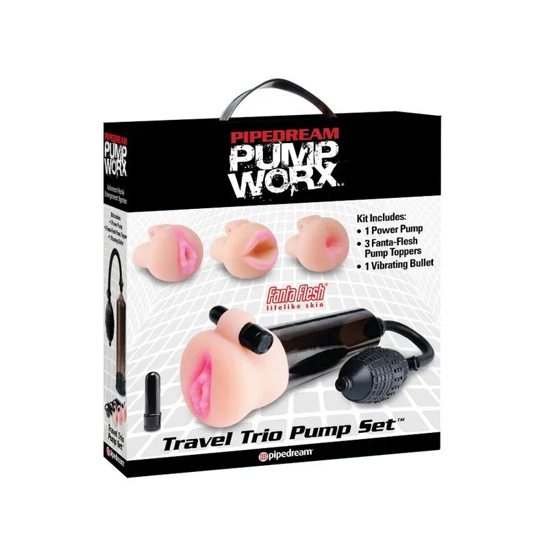 PUMP WORX - BOMBA DE ONDAS ESTIMULADORAS CON MASTURBADOR - Nuvica