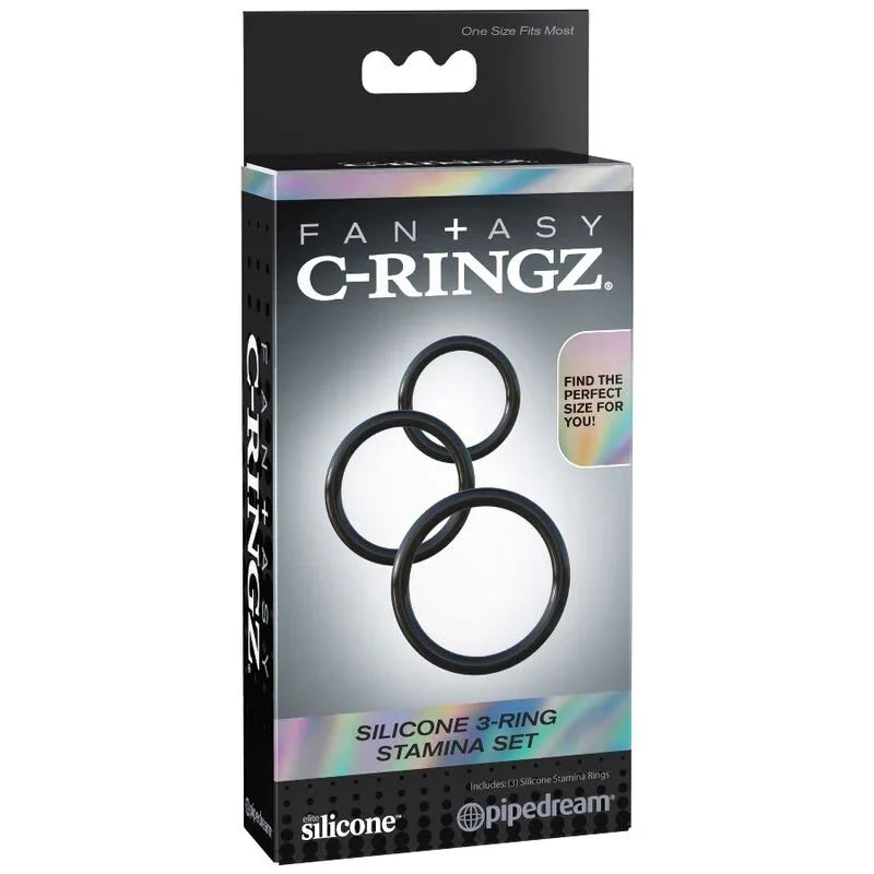 FANTASY C-RINGZ - SET ANILLAS SILICONA STAMINA - Nuvica