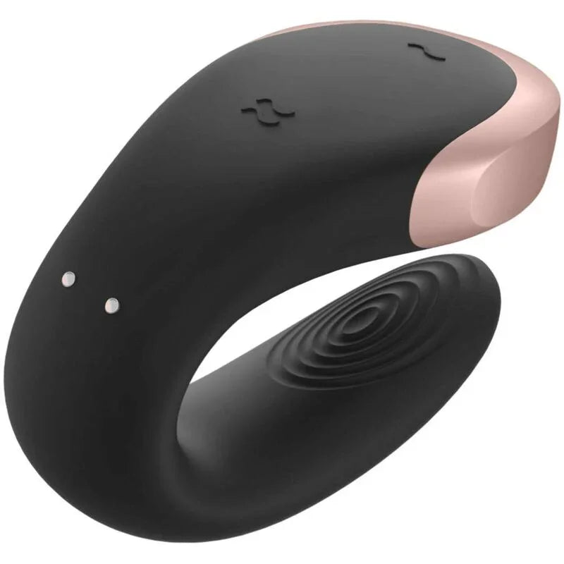 SATISFYER - APP DOUBLE LOVE VIBRADOR PAREJAS LUXURY NEGRO - Nuvica