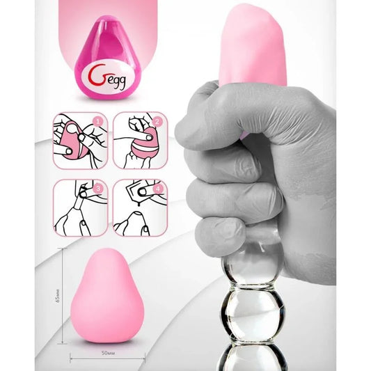 G-VIBE - HUEVO MASTURBADOR TEXTURADO REUTILIZABLE ROSA - Nuvica
