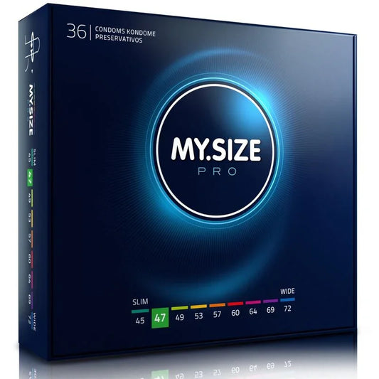MY SIZE - PRO PRESERVATIVOS 47 MM 36 UNIDADES - Nuvica