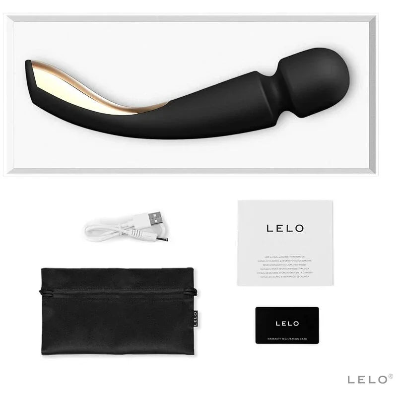 LELO - MASAJEADOR SMART MEDIUM WAND 2 NEGRO - Nuvica
