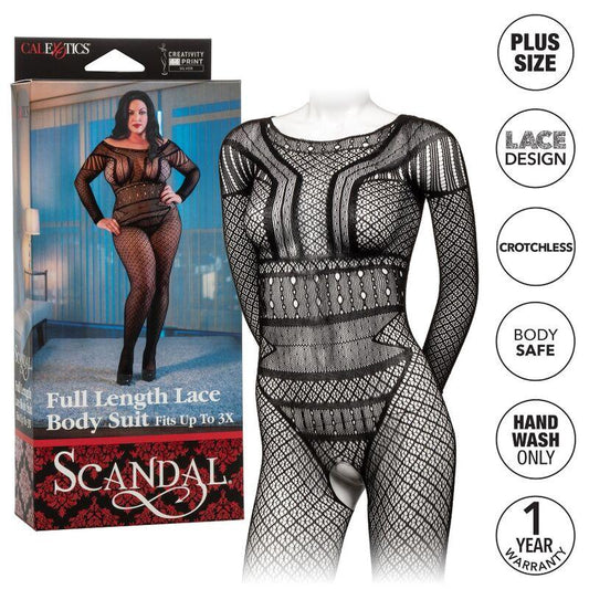 CALEXOTICS - LACE BODY SUIT TALLA PLUS - Nuvica