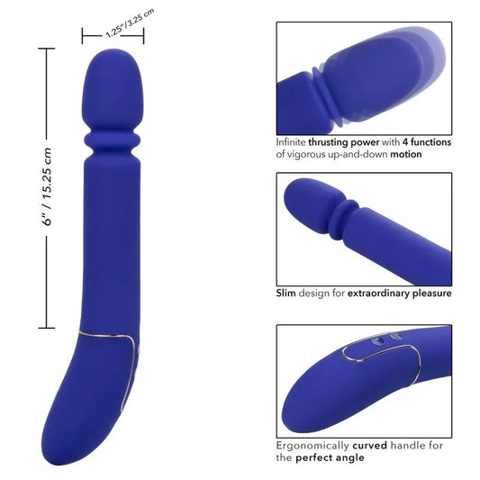 CALEXOTICS - SHAMELESS SLIM THUMPER MASAJEADOR AZUL - Nuvica