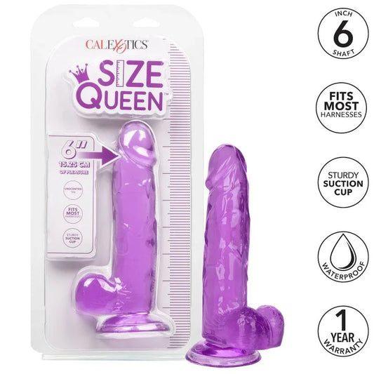 CALEXOTICS - SIZE QUEEN DILDO LILA 15.3 CM - Nuvica