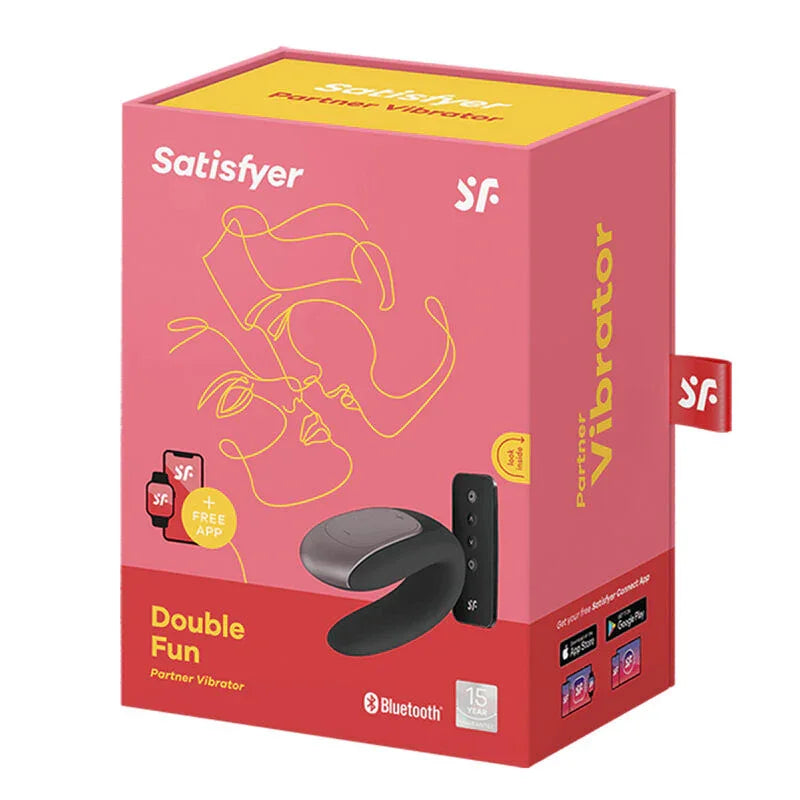 SATISFYER - DOUBLE FUN PARTNER VIBRADOR NEGRO - Nuvica