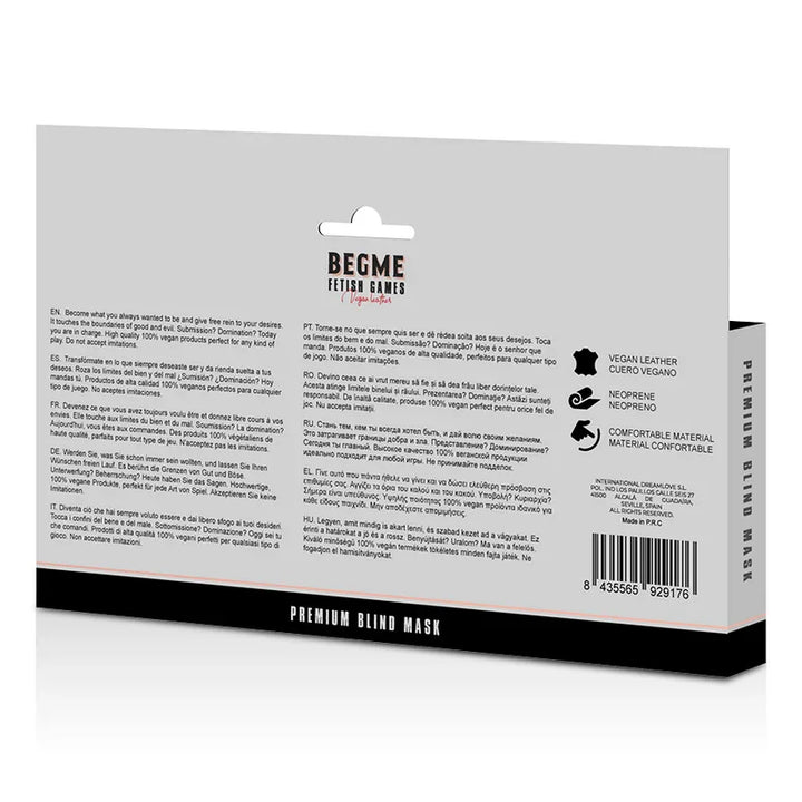 BEGME - BLACK EDITION ANTIFAZ ELÁSTICO CON FORRO DE NEOPRENO - Nuvica
