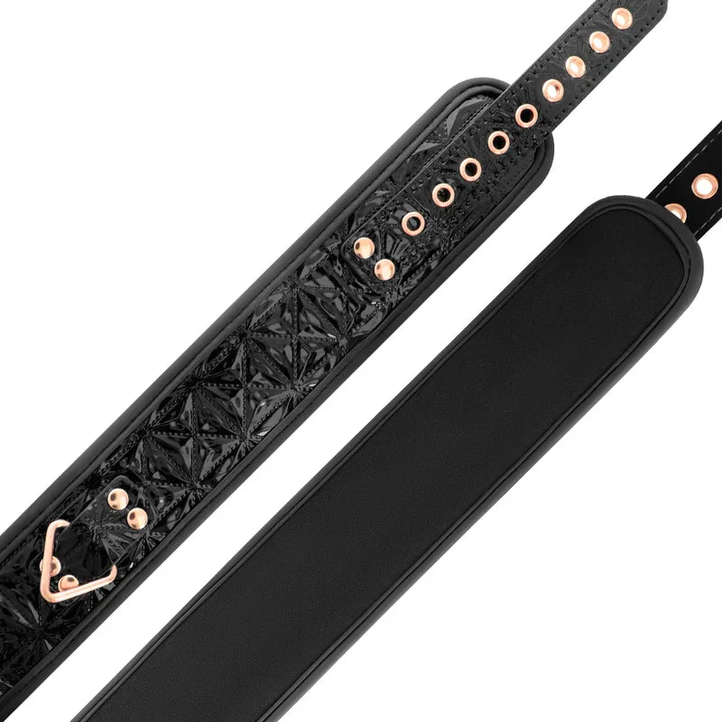 BEGME - BLACK EDITION COLLAR CUERO VEGANO CON FORRO DE NEOPRENO - Nuvica
