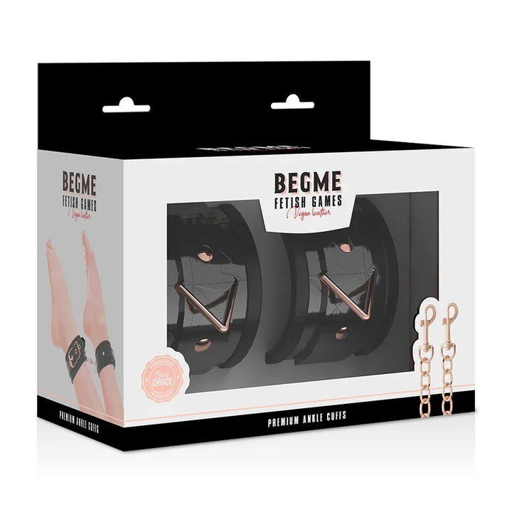 BEGME - BLACK EDITION ESPOSAS PARA TOBILLOS CON FORRO DE NEOPRENO - Nuvica