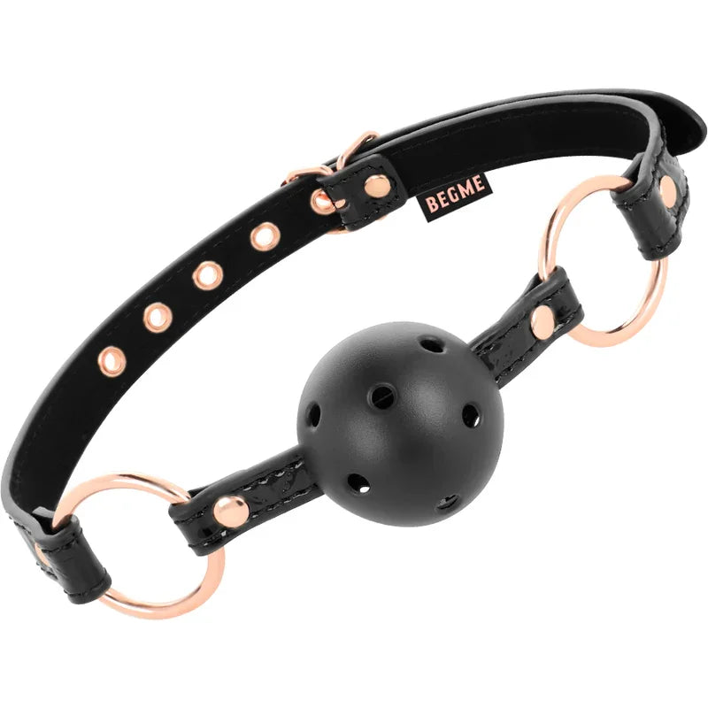 BEGME - BLACK EDITION MORDAZA CUERO VEGANO - Nuvica